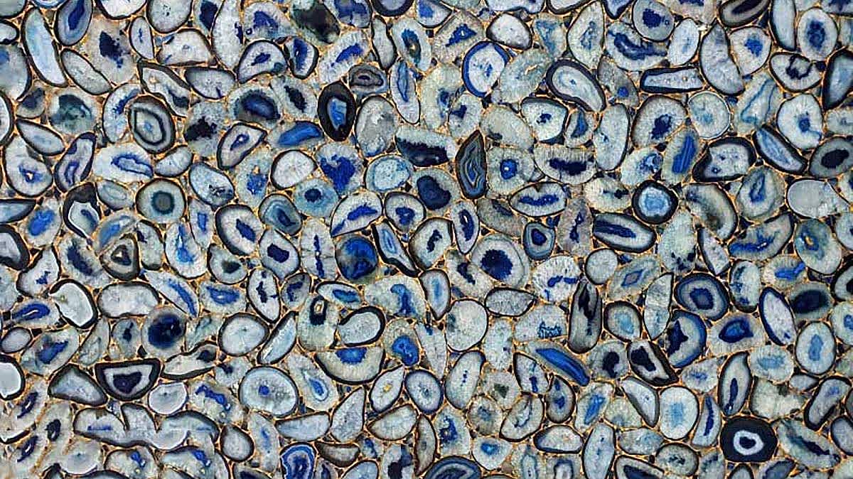 Blue Agate Mermer